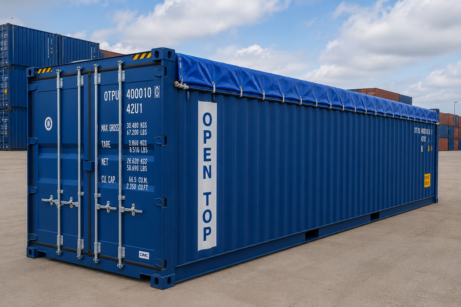 New 40FT Open Top Shipping Container For Sale