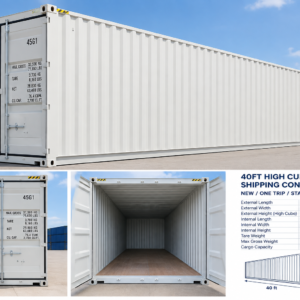new 40ft high cube container