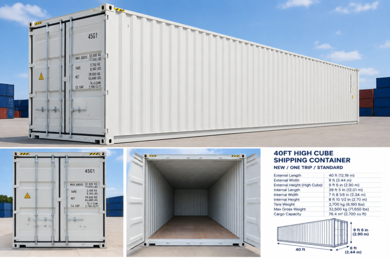 new 40ft high cube container