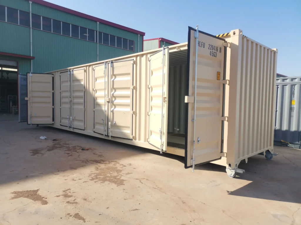 used 40ft open side container