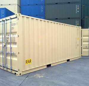 one trip 20ft double door container